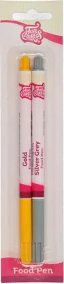 Produktbild von FunCakes Stift Gold-Silber Set/2