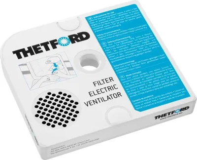 Produktbild von Thetford Ersatzfilter C 260 für Ventilationssysteme, hält eine Campingsaison