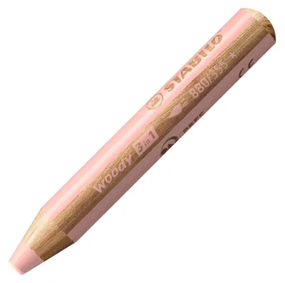 Produktbild von STABILO Multitalentstift woody 3 in 1, rund, fleischorange