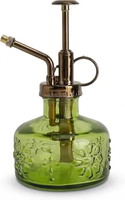 Produktbild von Sprühflasche 15,5 x 8,4 cm, grünes Glas, für Zimmerpflanzen