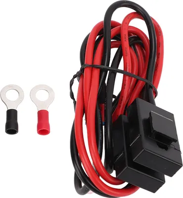 Imagen del producto de Cable de alimentación para radio de coche, de 85 cm (33,5 pulgadas) de largo, compatible como repuesto para Kenwood TS-480, IC-7000 e IC-7600