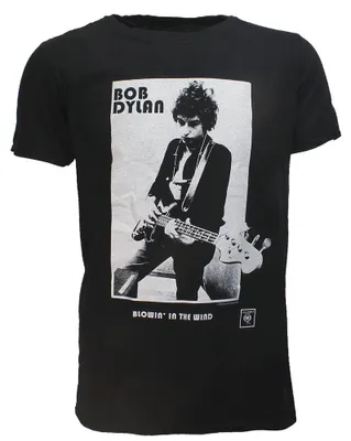 Zdjęcie produktu dla Koszulka „Bob Dylan bläst im Wind” | Oficjalny gadżet – rozmiar S