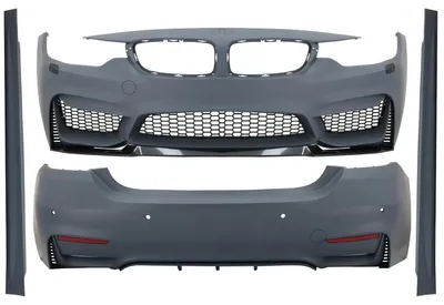 Imagen del producto de Kit de carrocería para BMW Serie 4 F32 F33 Coupé Cabrio, modelo 2013-2019, con parachoques y faldones laterales de diseño M4.