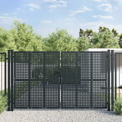 Immagine prodotto di vidaXL Cancello da giardino antracite 300x200 cm in acciaio