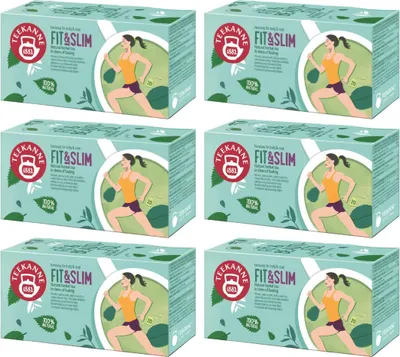 Produktbild von Teekanne Fit & Slim Kräutertee 3x 20 Beutel - Mate Brennnessel Grüner Tee