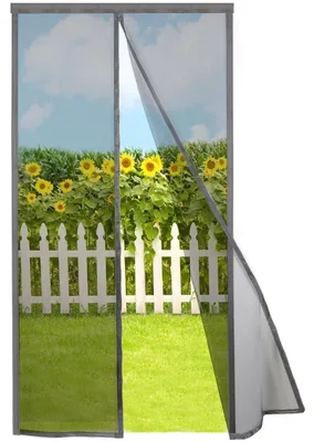 Produktbild von Magnetisches Insektenschutzgitter für Balkontür 110x230 cm, grau