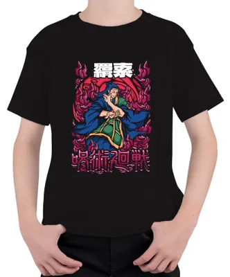 Productafbeelding van Jujutsu Kaisen Anime, Vlammenmagiër, Japans Manga, Anime-esthetiek, Cadeau, Uni kinder T-shirt, Zwart, Maat 104