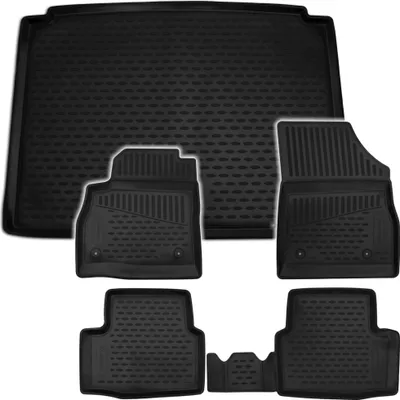 Produktbild von Gummi Kofferraumwanne + Fußmatten Set für Opel Astra K, Bj. 2015-