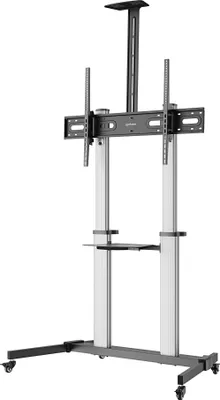 Immagine prodotto di MANHATTAN Aluminium Multimedia TV-Ständer auf Rollen 60-100" (Speditionsversand)