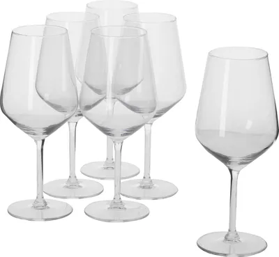 Produktbild von alpina Weingläser Rotwein Set 6 Teilig - Weinglas 53cl - Spülmaschinenfeste Rotweingläser - Geschenk für Frauen