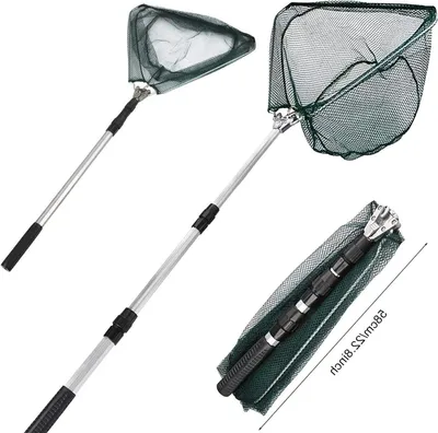 Obrázok produktu pre Schepnet - Visnet - Vissen - Teleskopický - 130 cm - Čierna farba