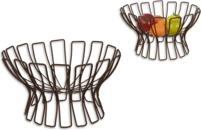 Produktbild von Ein eiserner Obstkorb Replikat Retro Design Dekoration