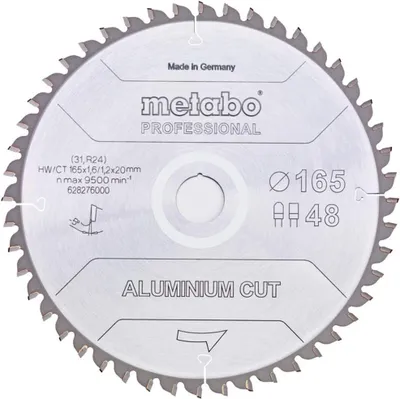 Produktbild von Metabo Sägeblatt aluminium cut - professional, 160x20 Z48 FZ/TZ 5°neg