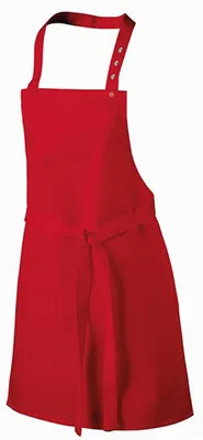 Image de Exner 12220/1221510 | Tablier à bavette pour enfants Collier réglable - Couleur : Red - Taille : 60 x 40 cm