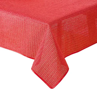 Obrázok produktu pre Obrus na záhradný stôl - Protišmykový a odolný voči poveternostným vplyvom - 160 cm - Červený - Mäkký penový materiál