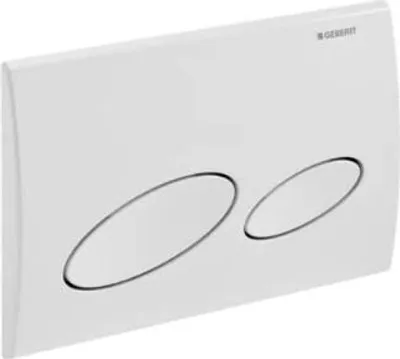 Obrázek produktu pro GEBERIT splachovací deska Kappa 20 deska matný chrom / knoflík matný chrom 115.228.46.1