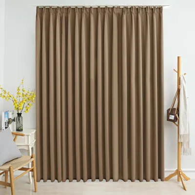 Obrázek produktu pro The Living Store Zatemňovací závěs s háčky Taupe 290 x 245 cm