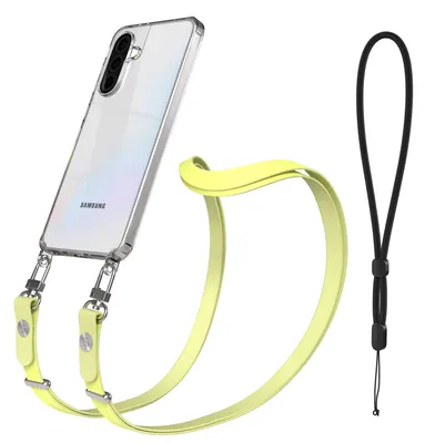 Produktbild von EAZY CASE Handykette magnetisch mit Handyhülle für Samsung Galaxy A36, Crossbody Handyband 1-1,90m verstellbar mit 2 Ösen in Gelb