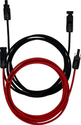 Produktbild von Solarkabel Verlängerungskabel rot schwarz 6mm² 2x 5Meter Stecker Solarstecker : 19%