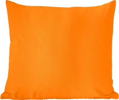 Produktbild von MuchoWow® Zierkissen Sofakissen Wohnzimmer Dekokissen 40x40 cm Orange - Jahreszeiten - Herbst - Farbe - Foto Kissen - Schlafzimmer Dekoration