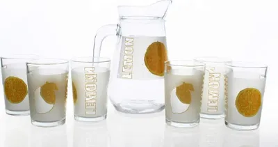 Produktbild von FANTASTISCH WERT Krug Set ZITRONE, 7 St., ST