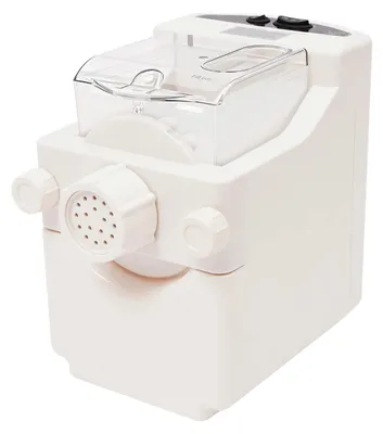 Produktbild von Elektrische Nudelmaschine - Automatische Nudel- und Pastamaschine - 180 W Kupfermotor - 9 Formen - 500 g Teigkapazität - Tischgerät mit EU-Stecker 220 V - Weiß