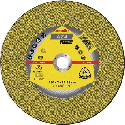 Obrázek produktu pro Řezný kotouč A 24 Extra D125xW3,2mm otvor 22,23mm středně tvrdý GEK-Form max. otáčky 12200 ot/min