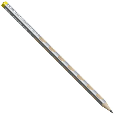 Obrázek produktu pro STABILO EASYgraph S Metallic Edition L, HB, Stříbrná, Šestihranný, Kancelář, Škola, 2,2 mm, 7 mm