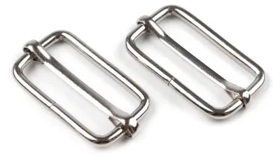Produktbild von 10 Stück Regulator Gurtschieber Gurtversteller, Metall verchromt, 15 x33mm, für 30mm breite Gurte