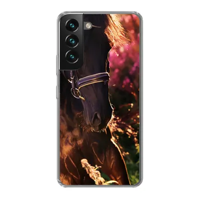Produktbild von MuchoWow® Handyhülle Schutzhülle Hülle für Samsung Galaxy S22 Pferd - Sonne - Porträt Silikon Softcase Handy Hülle - Mobiltelefonhülle
