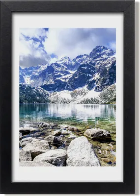 Produktbild von Bild 20x30 MDF-Rahmen, Wandkunst Seeauge der Tatra-Berge