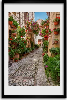 Produktbild von Bild - Bilderrahmen - 40 cm x 60 cm - MDF - Rahmen - Wandkunst - Umbrien Italien