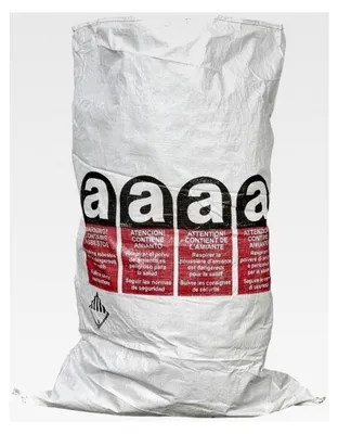 Produktbild von 10 Stück Asbest Flachsack PE-Liner | 80x120 | 25KG | 80L | Big Bag für Asbestabfälle | Polyethylen Säcke
