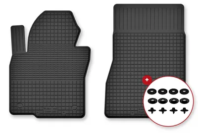 Zdjęcie produktu dla Dywaniki gumowe przednie do BMW X5 E70 2006-2013 (SUV) – 2 szt., czarne, dobierane – Wielganizator Semi-Universal