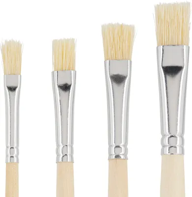 Produktbild von VBS Schulpinsel Set 4 Stück Pinselset für Schule und Kunst