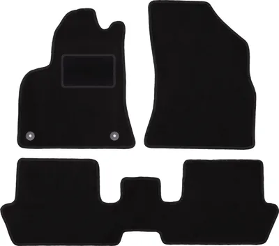 Image de Tapis en velours noir pour : Peugeot 5008 I Crossover (2009-2017)