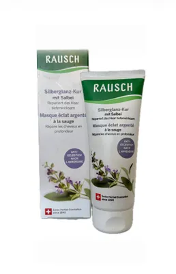 Produktbild von RAUSCH Salbei Silberglanz-Kur 100ml, 100 ml, Frauen, Blond, Gefärbtes Haar, Graues Haar, Blond, Grau, Silber, Schutz vor Vergilbung, Farbkorrektur, Salbei
