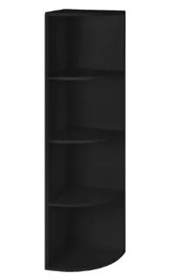 Produktbild von Hoppa! | Eckbücherregal | 4 Ebenen - Holz - Schwarz | 30 x 30 x 130 cm