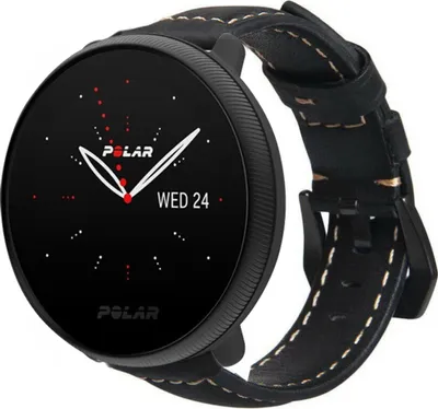 Produktbild von Strap-it Polar Ignite 2 Lederarmband (Schwarz)
