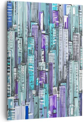 Produktbild von Bild auf Leinwand - Leinwandbild - Einteilig - Abstraktion modern - 50x70cm - Wand Bild - Wanddeko - Wandbilder - Leinwanddruck - Wanddekoration - Leinwand bilder - Wandbild - PA50x70-3857