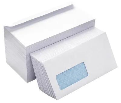 Productafbeelding van Enveloppen met venster, 100 stuks, DIN lang, 225 x 116 mm, zelfklevend