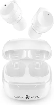 Image de Music Sound Flow Casque Sans fil Ecouteurs Appels/Musique Bluetooth Blanc
