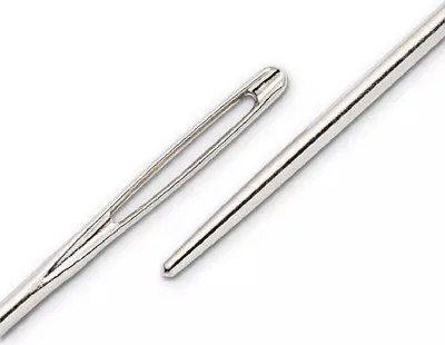Image de Prym Aiguilles de Smyrne pointe arrondie taille 1, 2,40 x 70 mm couleur argent, 25 pcs.