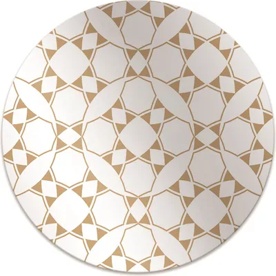 Produktbild von Rundmatte - Stuhlunterlage Bürostuhlunterlage - Rund Ø 100 cm - Bodenmatte - Fußmatte - Geometrisches Muster