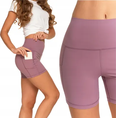 Produktbild von Leggings Radlerhose Damen Sport Hohe Taille Taschen MORAJ S