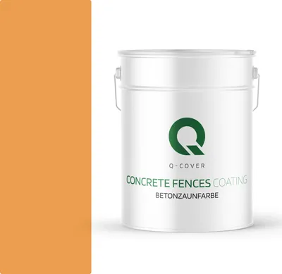 Produktbild von BETONZAUNFARBE 10 L Orange SILIKON FARBE AUßEN BETONFARBE | WASSERABWEISEND | ACRYLAT DISPERSION BETONELEMENTE LOTUSEFFEKT ABPERLEFFEKT
