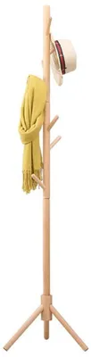 Immagine prodotto di Omgoods - Appendiabiti in legno con 8 ganci e design elegante