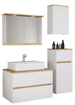 Obrázok produktu pre 5-dielna súprava kúpeľňového nábytku s umývadlom Cosila-A 80 cm