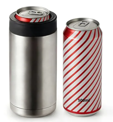 Isolierter Dosenhalter 17oz (500ml) doppelwandig Edelstahl