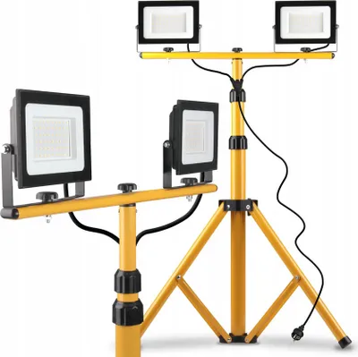 Produktbild von Set 2x 100W LED Strahler mit Stativ IP65 Arbeitslicht